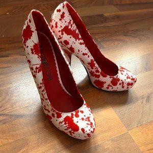 Ten Thirty One Blood Spattered High Heel Stilettoes